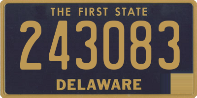 DE license plate 243083