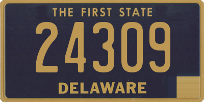 DE license plate 24309