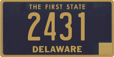 DE license plate 2431