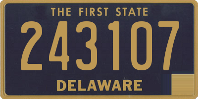 DE license plate 243107