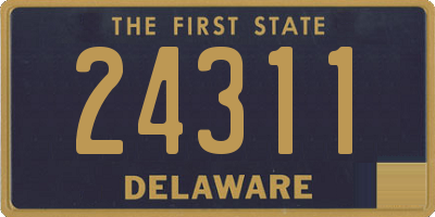 DE license plate 24311