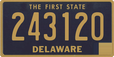 DE license plate 243120