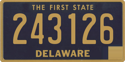DE license plate 243126
