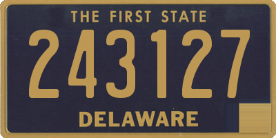 DE license plate 243127