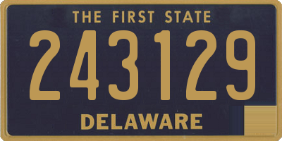 DE license plate 243129