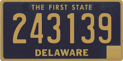 DE license plate 243139