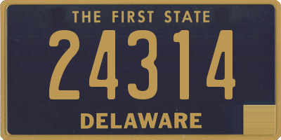 DE license plate 24314