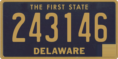 DE license plate 243146