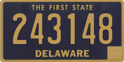 DE license plate 243148