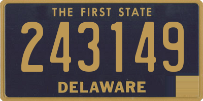 DE license plate 243149