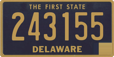 DE license plate 243155