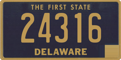 DE license plate 24316
