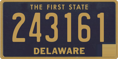 DE license plate 243161