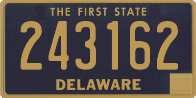 DE license plate 243162