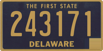 DE license plate 243171