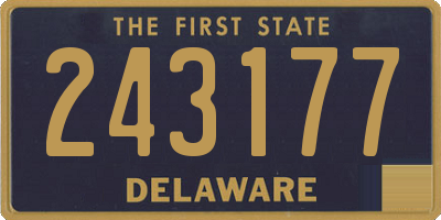 DE license plate 243177