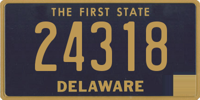 DE license plate 24318