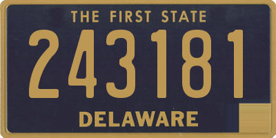DE license plate 243181