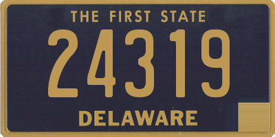 DE license plate 24319