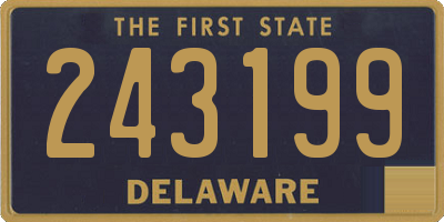 DE license plate 243199