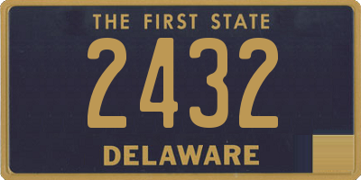 DE license plate 2432