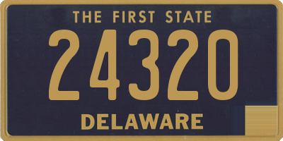 DE license plate 24320