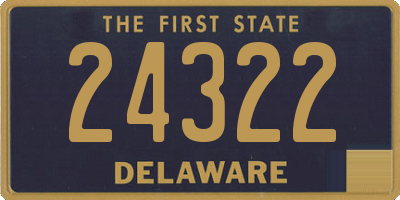 DE license plate 24322