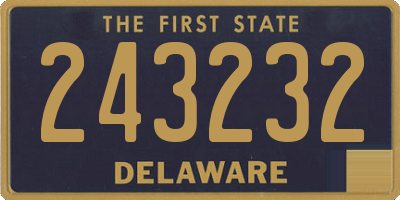 DE license plate 243232