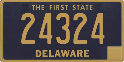 DE license plate 24324