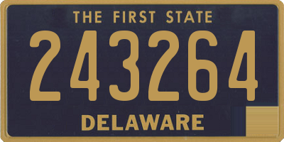 DE license plate 243264