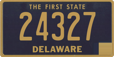 DE license plate 24327