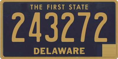 DE license plate 243272