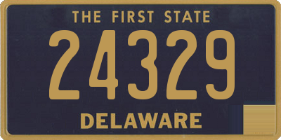 DE license plate 24329