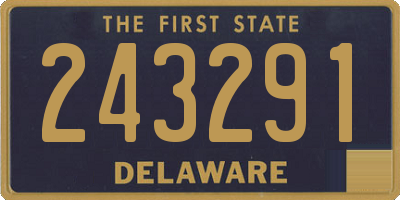 DE license plate 243291