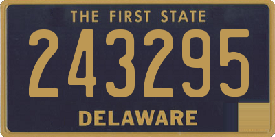 DE license plate 243295