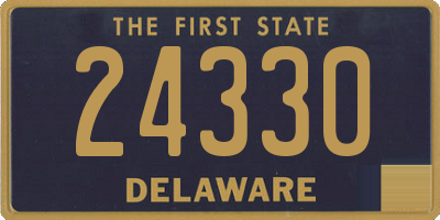 DE license plate 24330