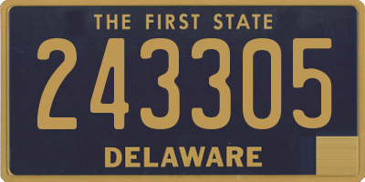 DE license plate 243305