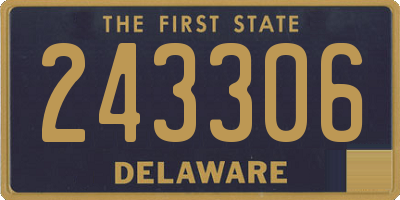 DE license plate 243306