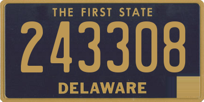 DE license plate 243308