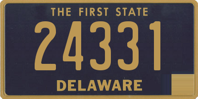 DE license plate 24331
