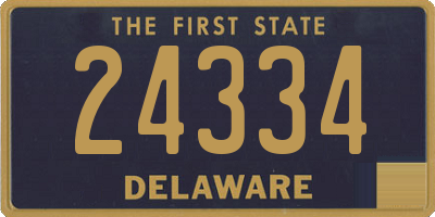 DE license plate 24334