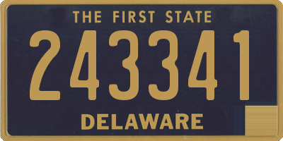 DE license plate 243341