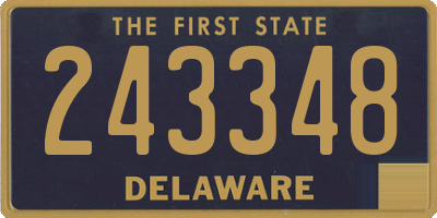 DE license plate 243348