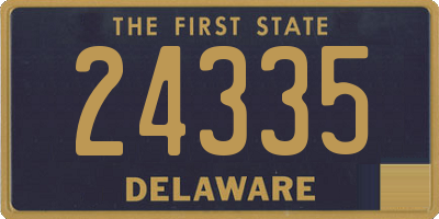 DE license plate 24335