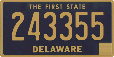 DE license plate 243355