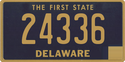 DE license plate 24336