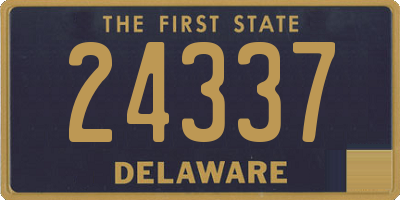 DE license plate 24337