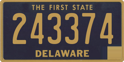 DE license plate 243374