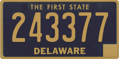 DE license plate 243377