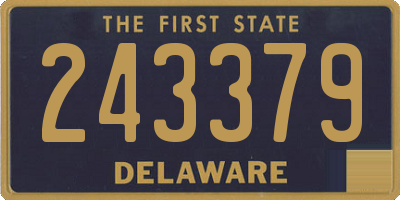 DE license plate 243379